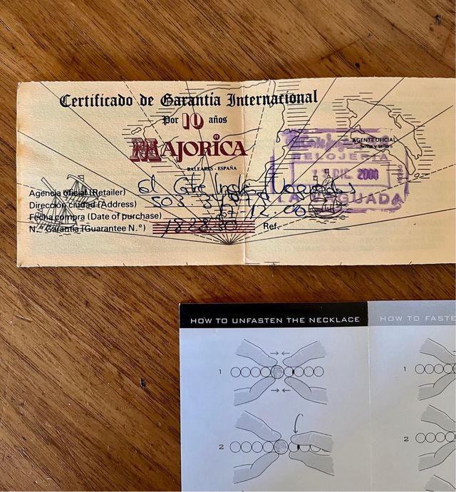 Collana Perle MAJORICA bianco/malva 46cm/12mm