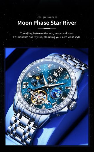 Reloj OLEVS MOON PHASE STAR RIVER