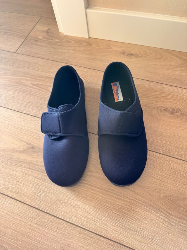 Zapatillas caballero velcro azul