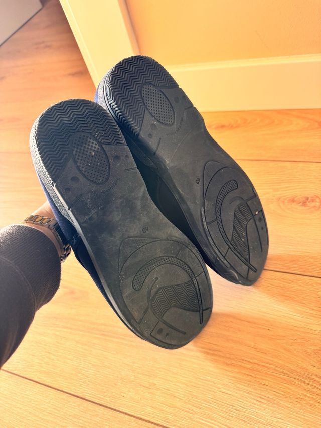 Zapatillas caballero velcro azul