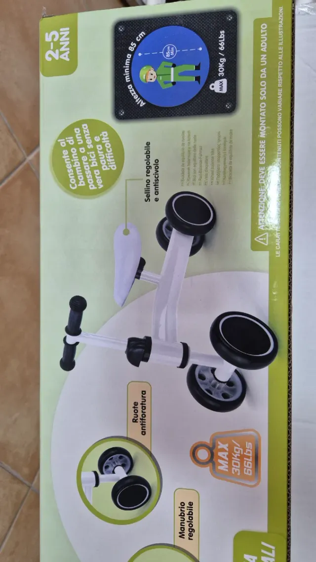 Bicicleta de equilibrio para bebé