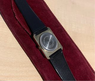 Orologio donna vintage nero con custodia