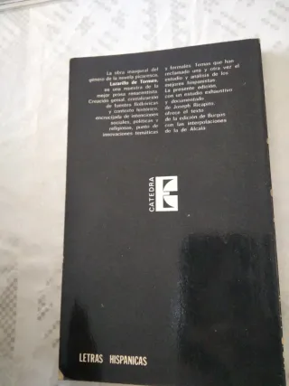 Libro Lazarillo de Tormes