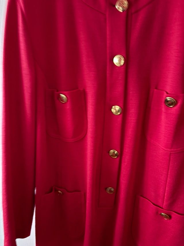 Abito Delia Ferrari in Lana Rosso fragola Tg 49