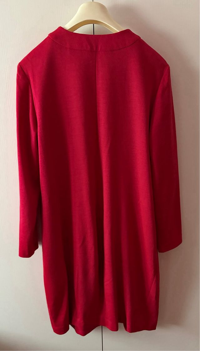 Abito Delia Ferrari in Lana Rosso fragola Tg 49