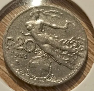 20 Centesimi 1921 R
