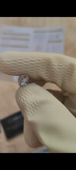 Pendientes Moissanita 2CT+2CT Plata 925