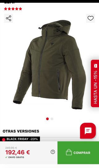 Chaqueta Dainese Ignite Tex Grape  talla 52