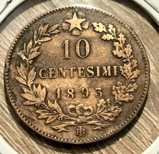 10 Centesimi 1893 Moneta