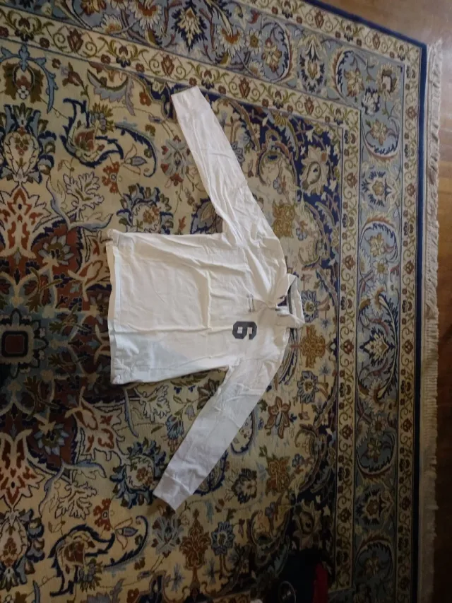 Polo Springfield Talla S Blanco y Negro