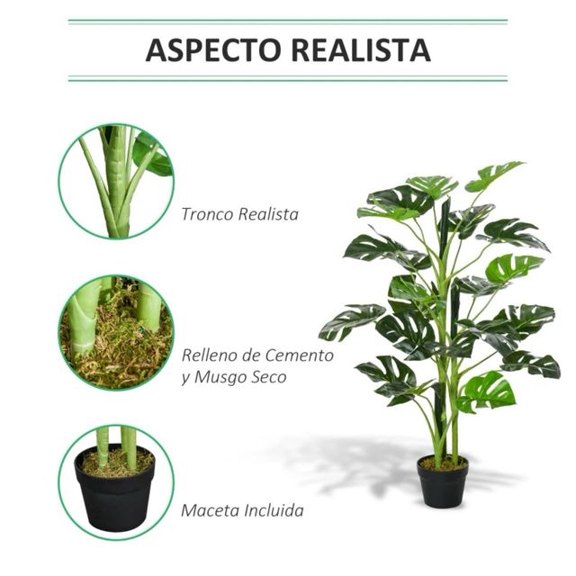 Planta Artificial Monstera 100 cm