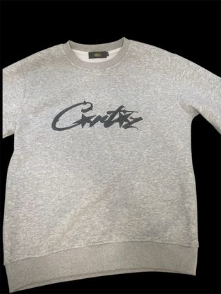 Sudadera gris con logo