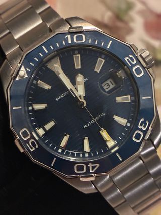 Reloj automático con cristal de zafiro