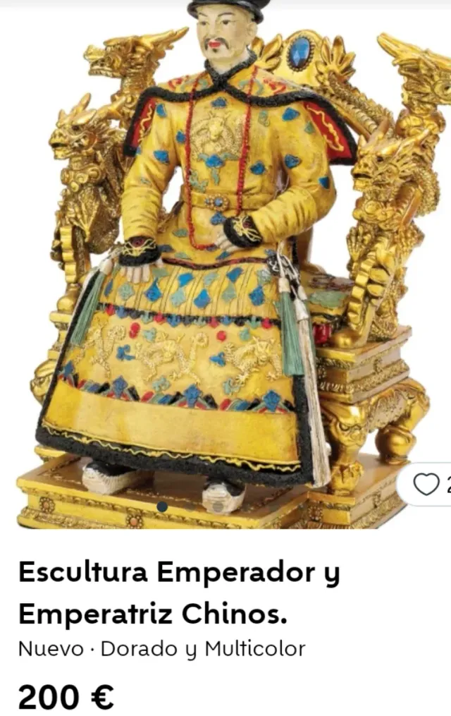 Escultura Emperatriz Chino Antiguo