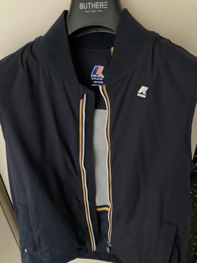 Gilet K-Way blu taglia M