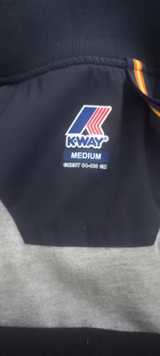 Gilet K-Way blu taglia M