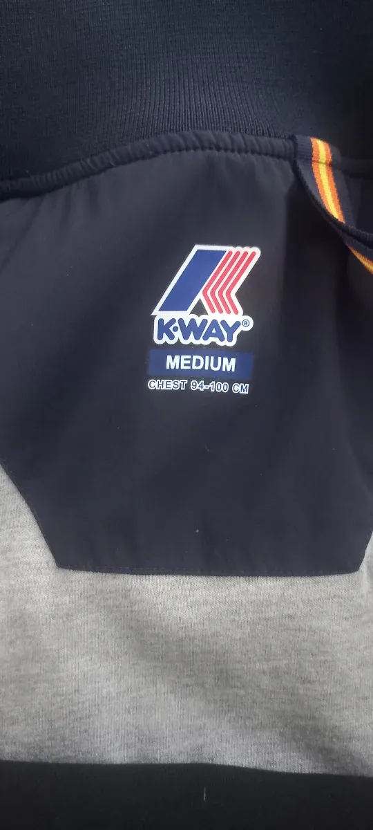 Gilet K-Way blu taglia M