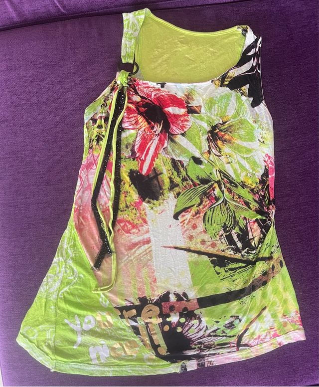 Camiseta Desigual Talla M Floral