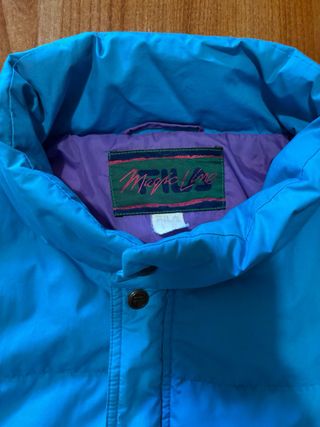 Piumino vintage Fila blu e viola