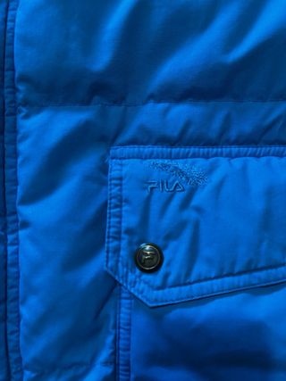 Piumino vintage Fila blu e viola