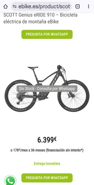 SCOTT GENIUS ERIDE 910-Fibra de Carbono