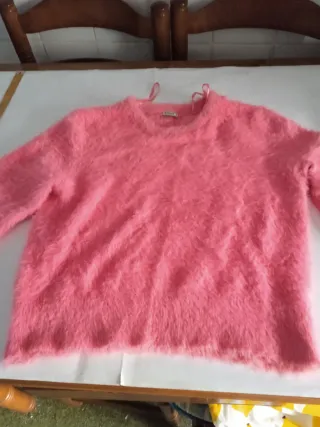 Jersey rosa peluche talla única