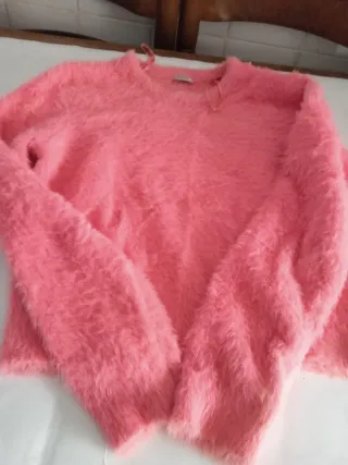 Jersey rosa peluche talla única