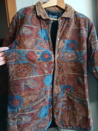 Giacca trapuntata fantasia etnica