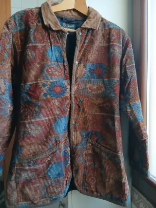 Giacca trapuntata fantasia etnica