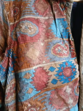 Giacca trapuntata fantasia etnica