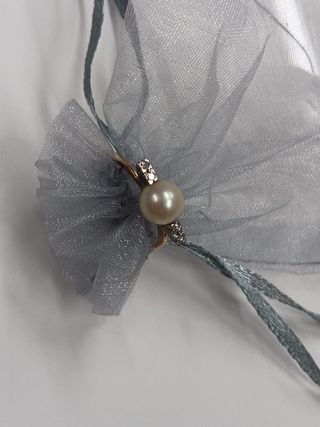 Anillo Oro 18k con Perla y Brillantes