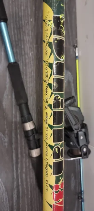 Caña de pescar KALI 370 Surfcasting y carrete K