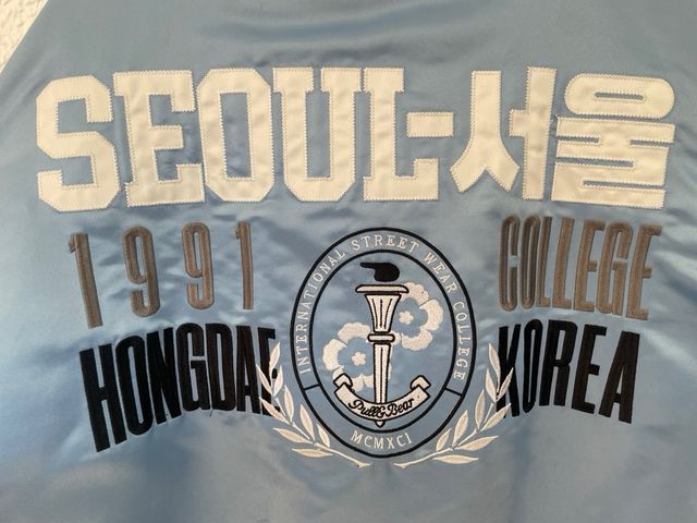 Chaqueta bomber Pull&Bear azul Talla XL