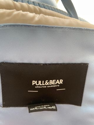Chaqueta bomber Pull&Bear azul Talla XL