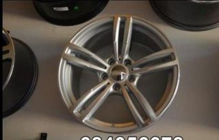 OFERTA - 4 LLANTAS BMW LOOK M4 PLATA Y PULIDA 18