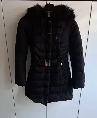 Giaccone Nuna Lie nero con cintura