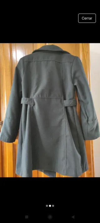 Abrigo de lana negro