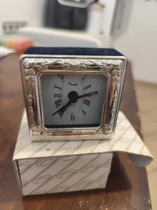 Sveglia da tavolo argento