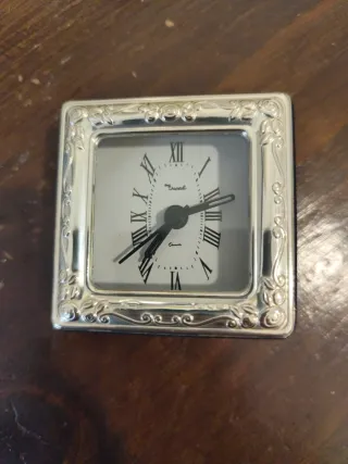 Sveglia da tavolo argento