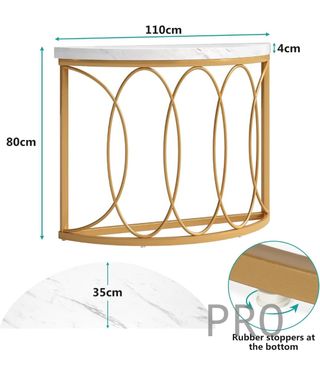 Tavolo consolle dorato - Tribesigns