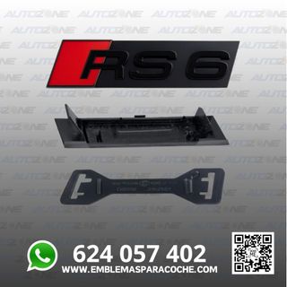 Emblema RS6 negro para parrilla de Audi RS6 C7