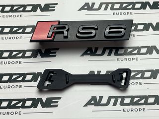 Emblema RS6 negro para parrilla de Audi RS6 C7