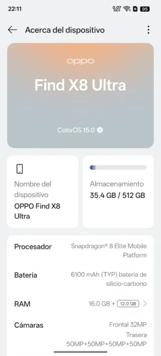 OPPO Find X8 Ultra 16/512GB *GIA' VENDUTO*