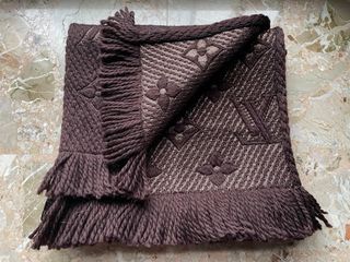 Sciarpa Louis Vuitton Lana Marrone