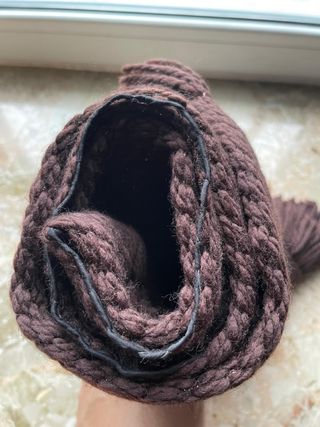 Sciarpa Louis Vuitton Lana Marrone