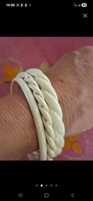 Set 3 bracciali materiale prezioso naturale