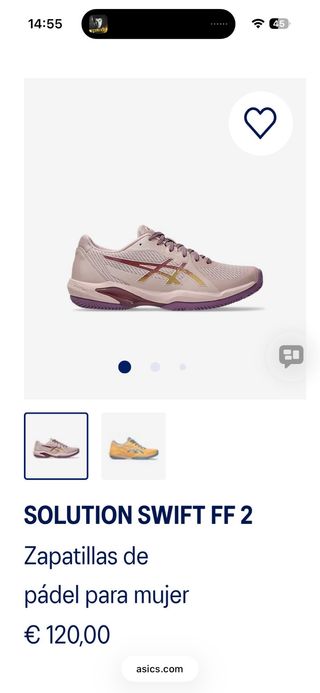 Zapatillas pádel Asics mujer rosa/morado