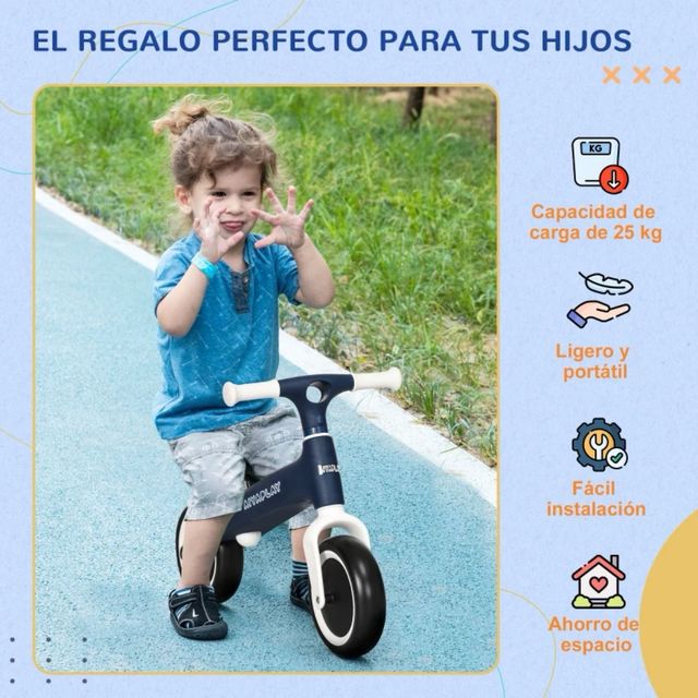 Bicicleta de Equilibrio Infantil Azul