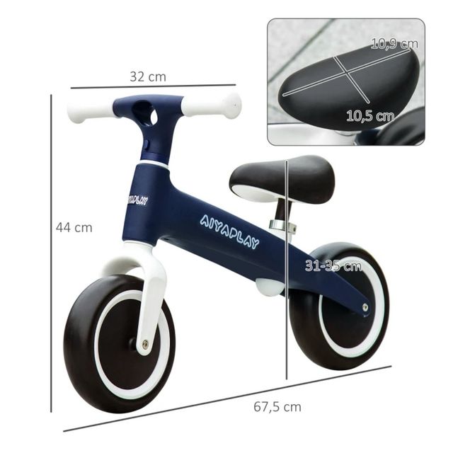Bicicleta de Equilibrio Infantil Azul
