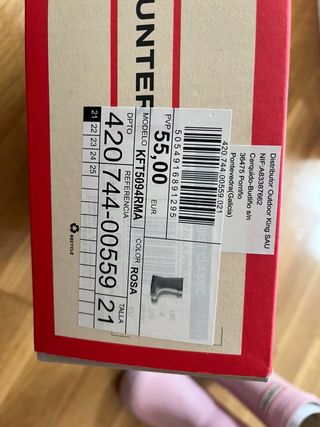 Botas de Agua Hunter Niña Rosa Talla 21